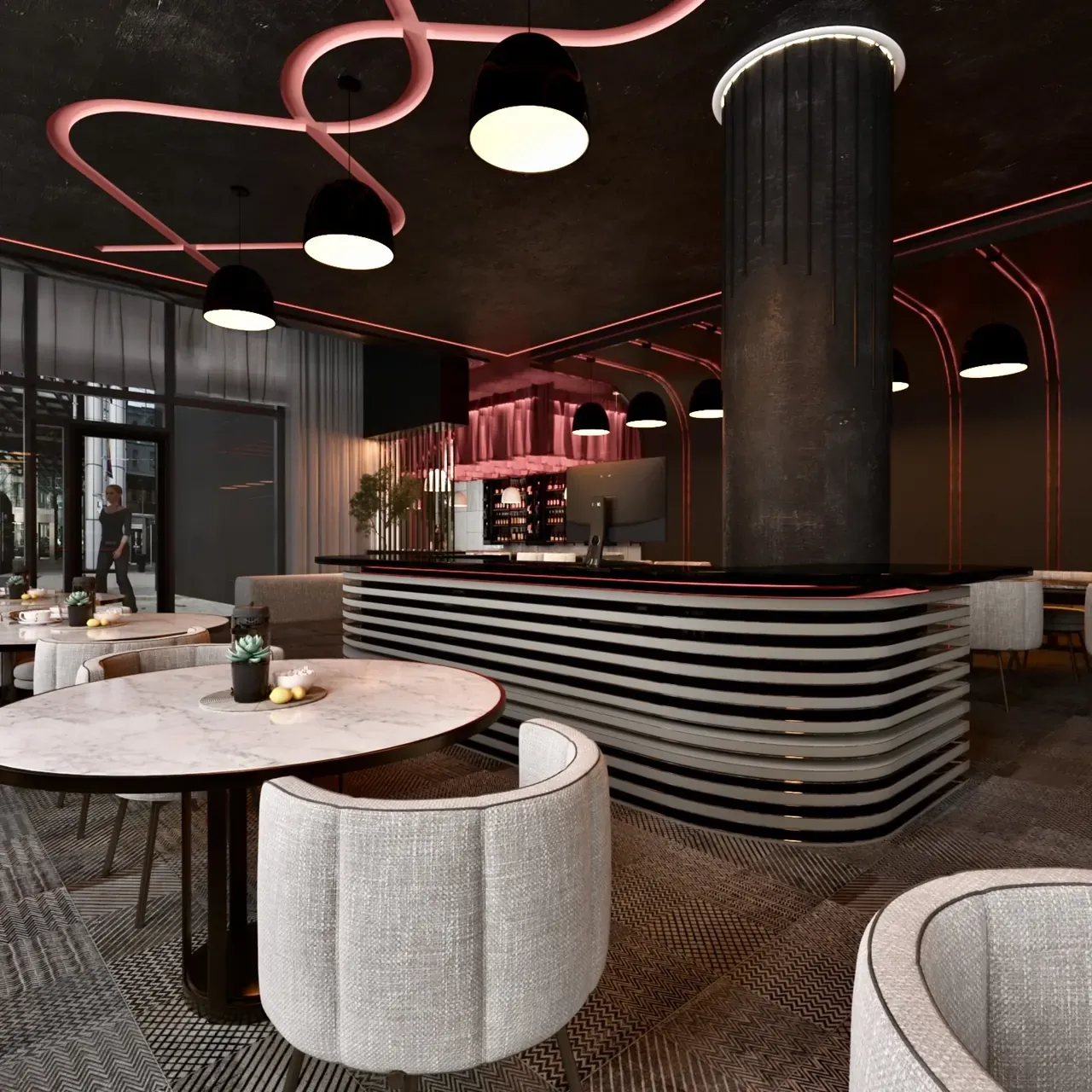 Restaurant Design render