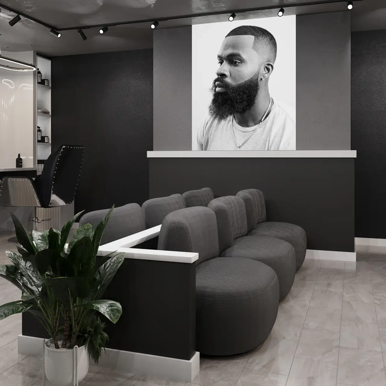 Salon & Barber render