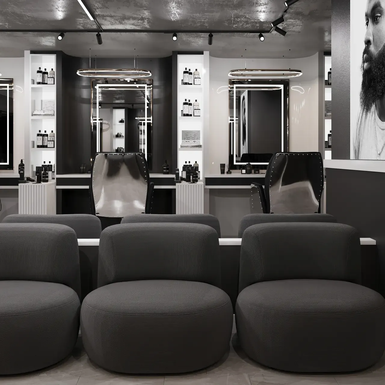 Salon & Barber render